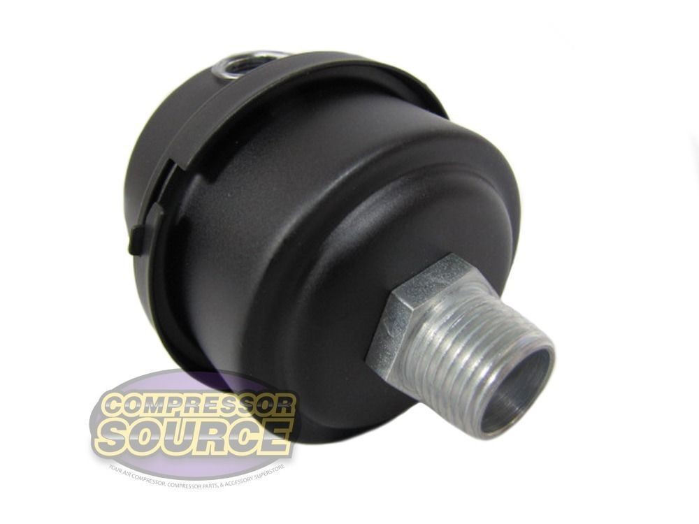1/2" MNPT Air Compressor Intake Filter / Silencer Metal Housing & Element U.S.A.