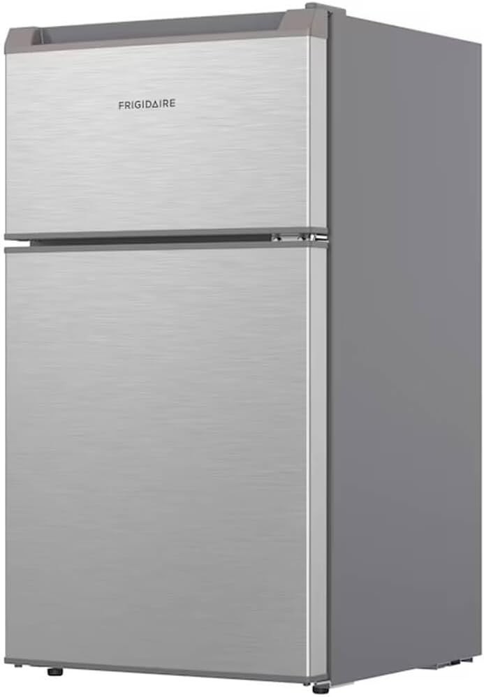 Frigidaire Mini Refrigerator 3.2 Cu Ft Full-Size Separate Freezer (Silver)