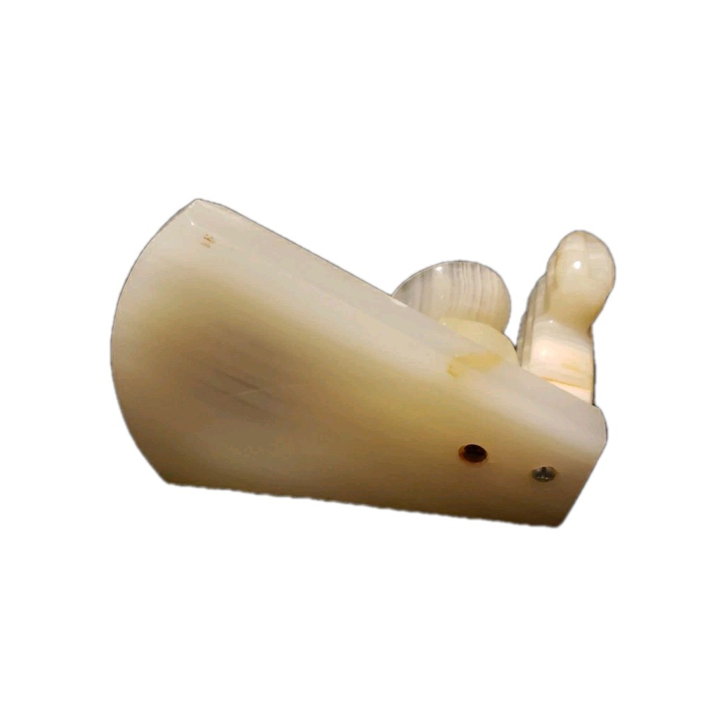 Vtg Onyx Stone Sleeping Mexican Cactus Figure Trinket Decor