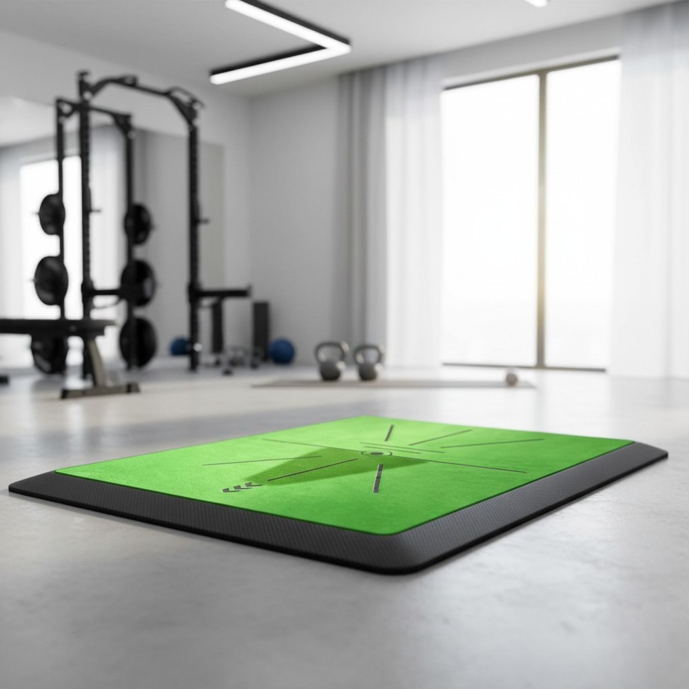 Golf Training Mat for Swing Path Detection – 1'4" x 1' Foldable Design