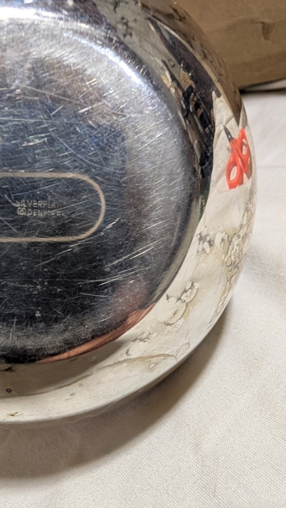 Vintage Silver Plated Candy Dish From Denmark. #149