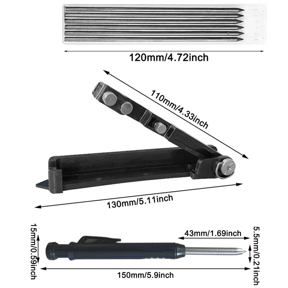 Multi-function Scribing Tool - Upgraded Construction Pencil for DIY Woodworki...