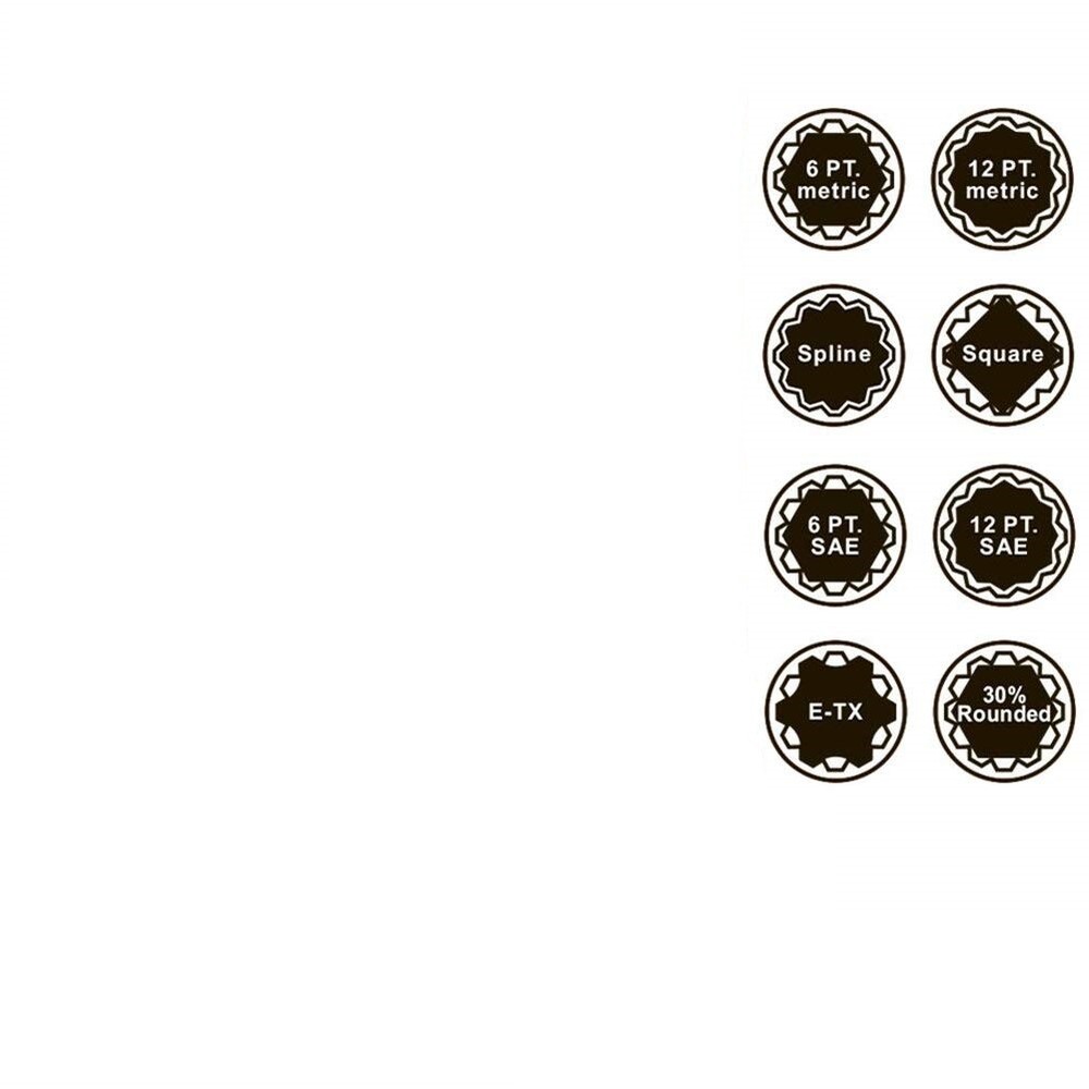 3/8" Dr. 18PC Penta-Spline Socket Set (SAE, Metric, Torque)