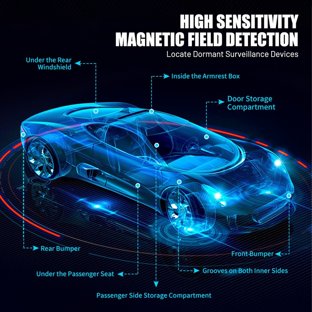 Wireless RF Detector Anti Spy Camera GSM GPS Bug Tracker Finder Scanner Device