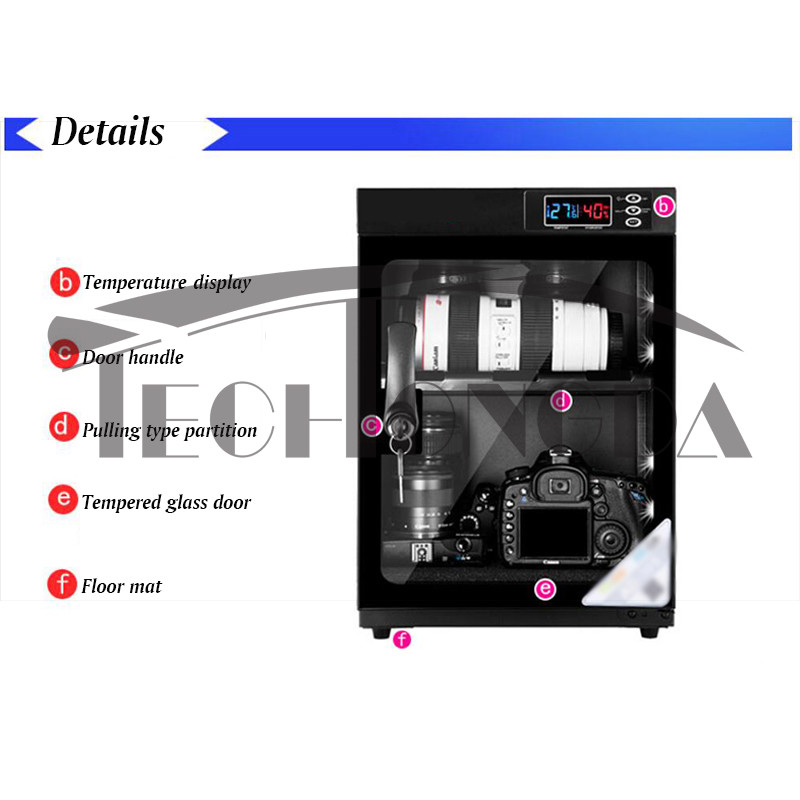 30L 2 Tiers Digital Control Camera & Lens Dehumidify Storage