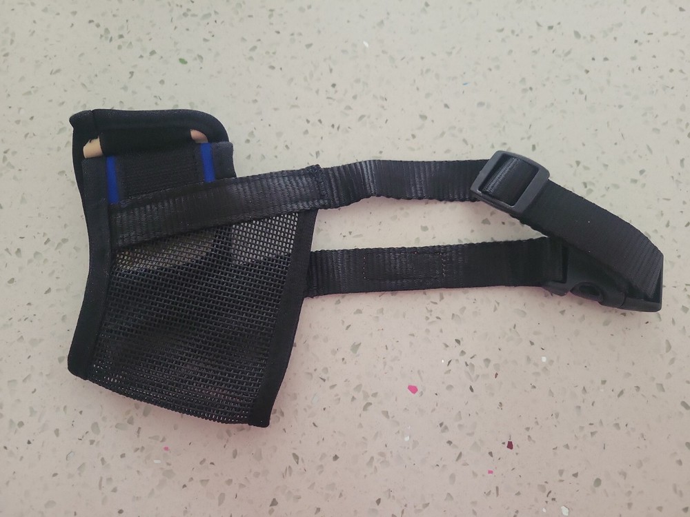 Soft Dog Muzzle Cover with Dogs Hook & Loop for small,medium & large Dogs.