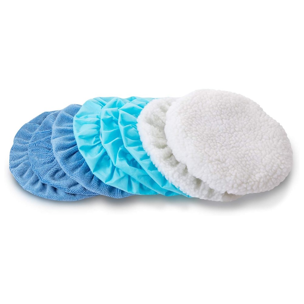 20 Pieces Buffer Pads Car Polisher Bonnet Orbital Buffer Bonnets
