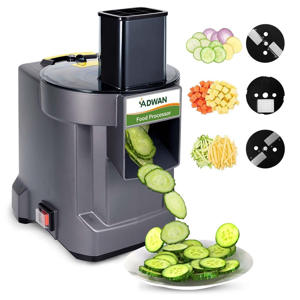 3 in 1 Commercial Vegetable Dicer Chopper,Multifunctional Food Processor, Ele...