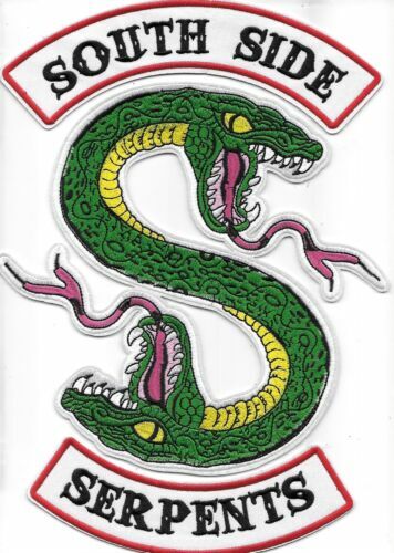 Riverdale South Side 3 pc  Jacket Size (10") Embroidered Patch -new