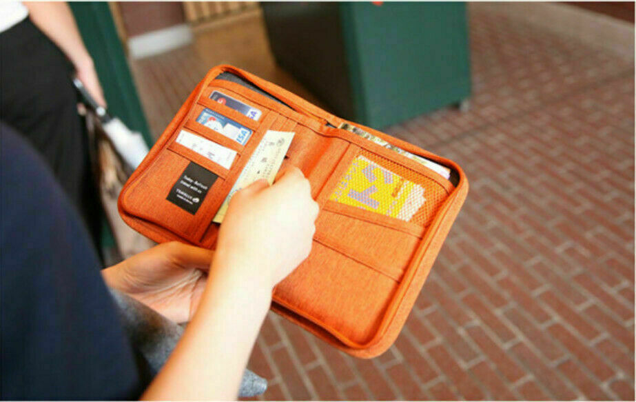 Multi-function Document Package Travel Passport Holder Multiple Card Wallet