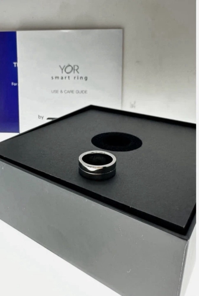 YoR Smart Ring Silver Size 7 Body Sleep Tracking