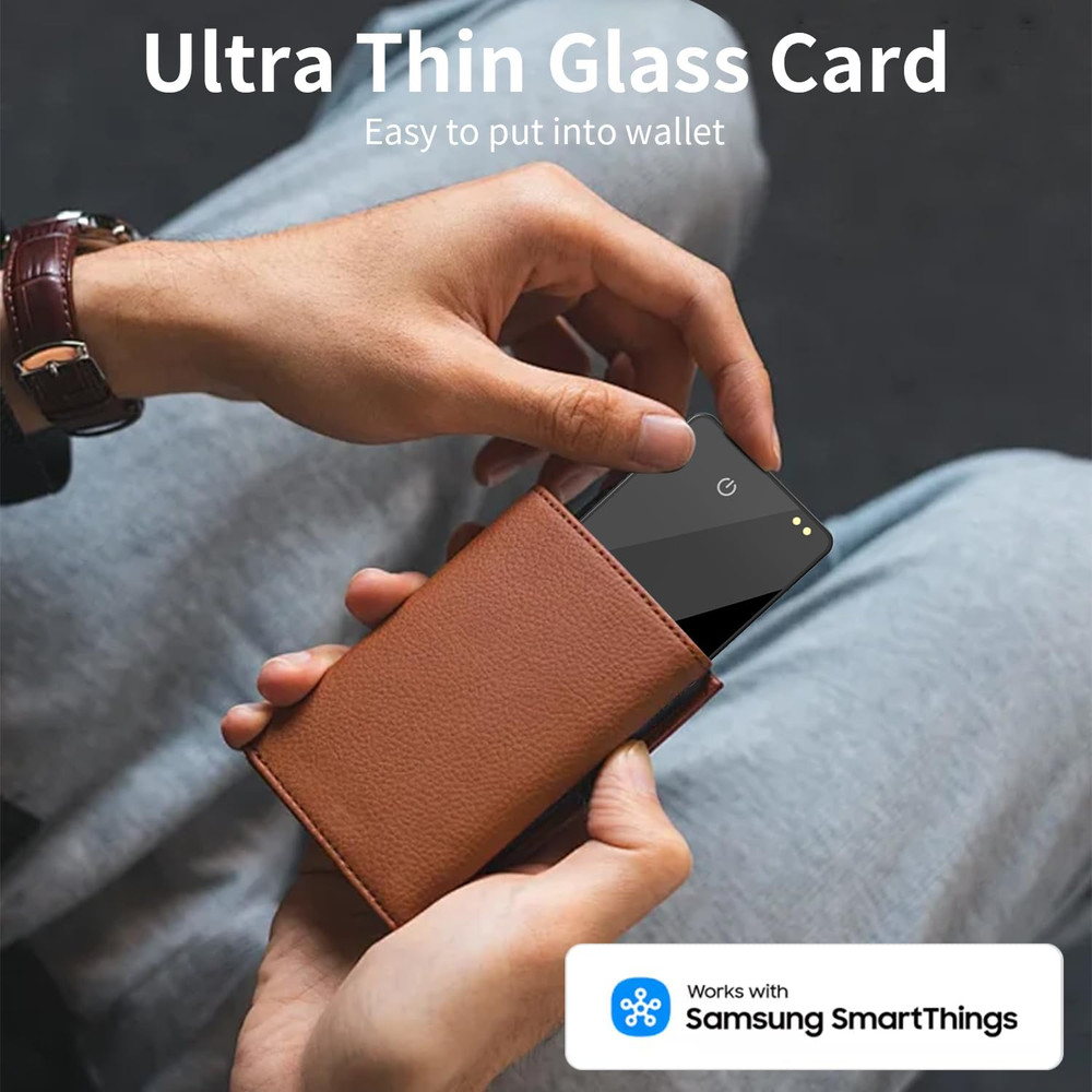 Wallet Tracker Card (Samsung Only),Rechargeable Bluetooth Smart Wallet Tracker,0