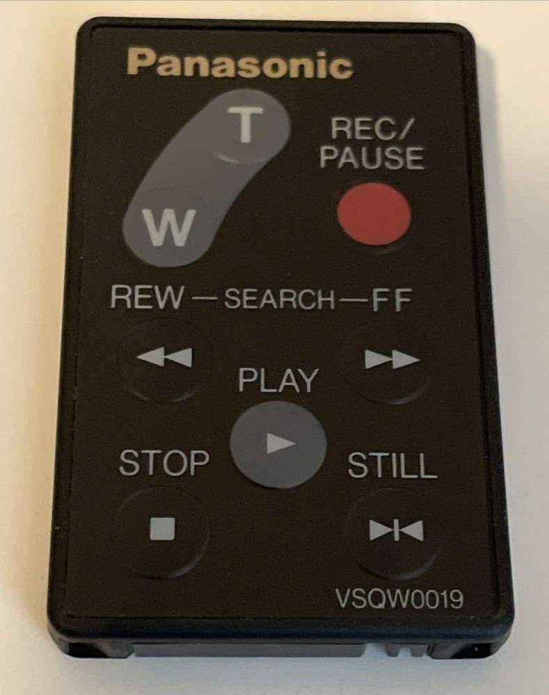 Panasonic VSQW0019 Camcorder Wireless Remote Control OEM