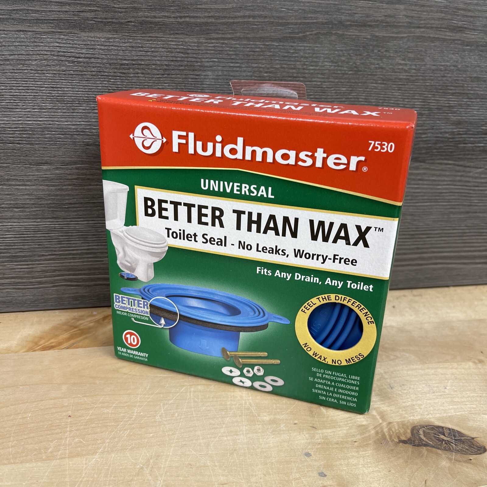 Fluidmaster Better Than Wax Toilet Bowl Gasket Universal Seal 7530 Brand New