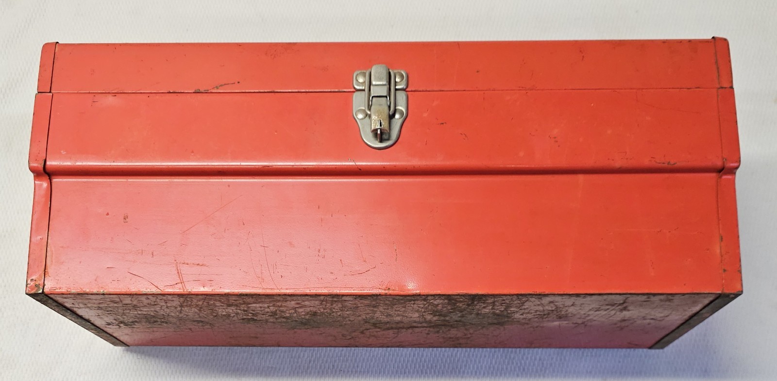 Vintage 1970's Mopar Dodge Scat Pack Bumblebee Red Toolbox NO Tray 7.5" × 20"