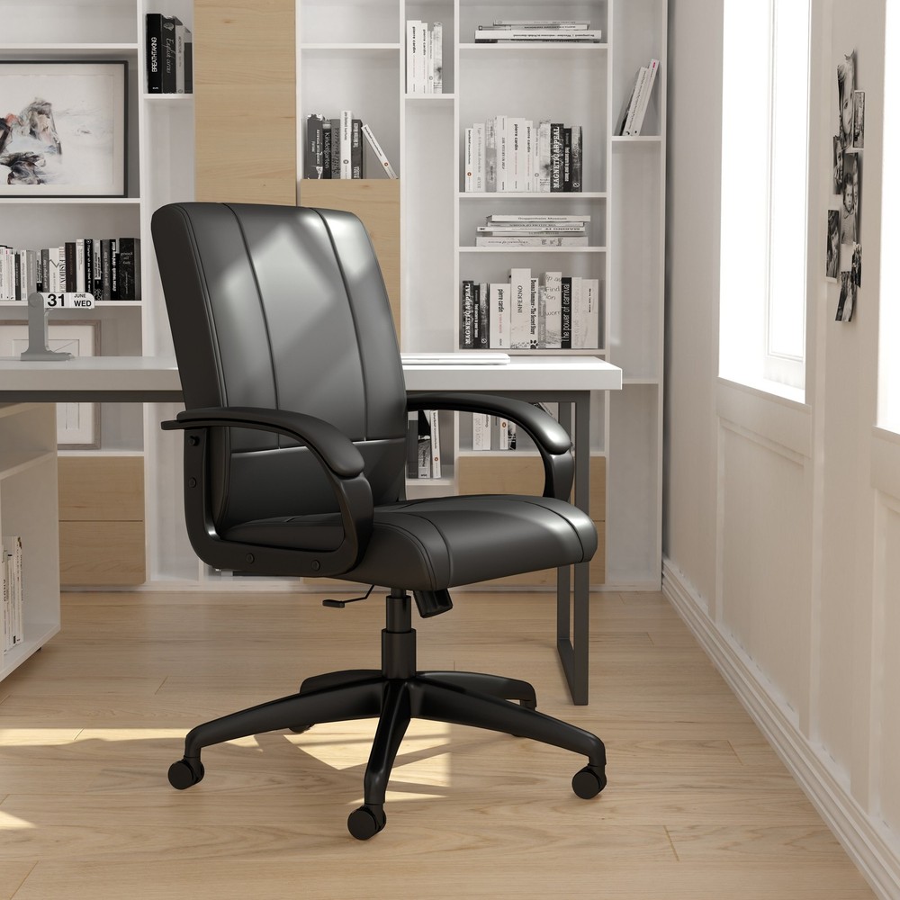 Boss CaressoftPlus Executive Mid Back Chair MODEL # B7906