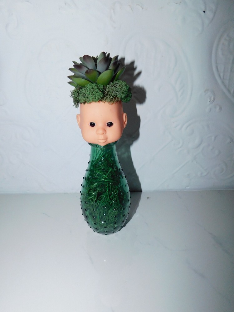 Doll Head Decor * Halloween Decor * Art