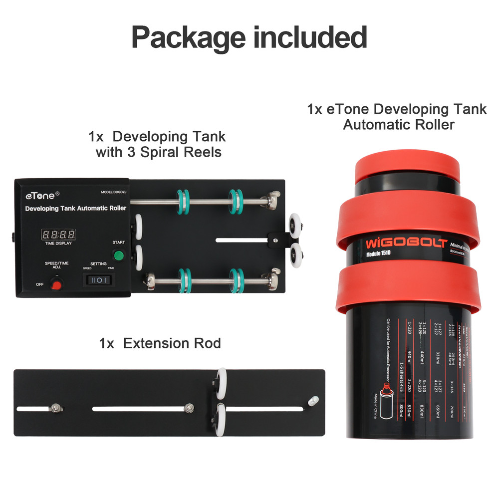 Automatic Darkroom Film Processor Machine For Jobo AP+3 Spirals Developing Tank