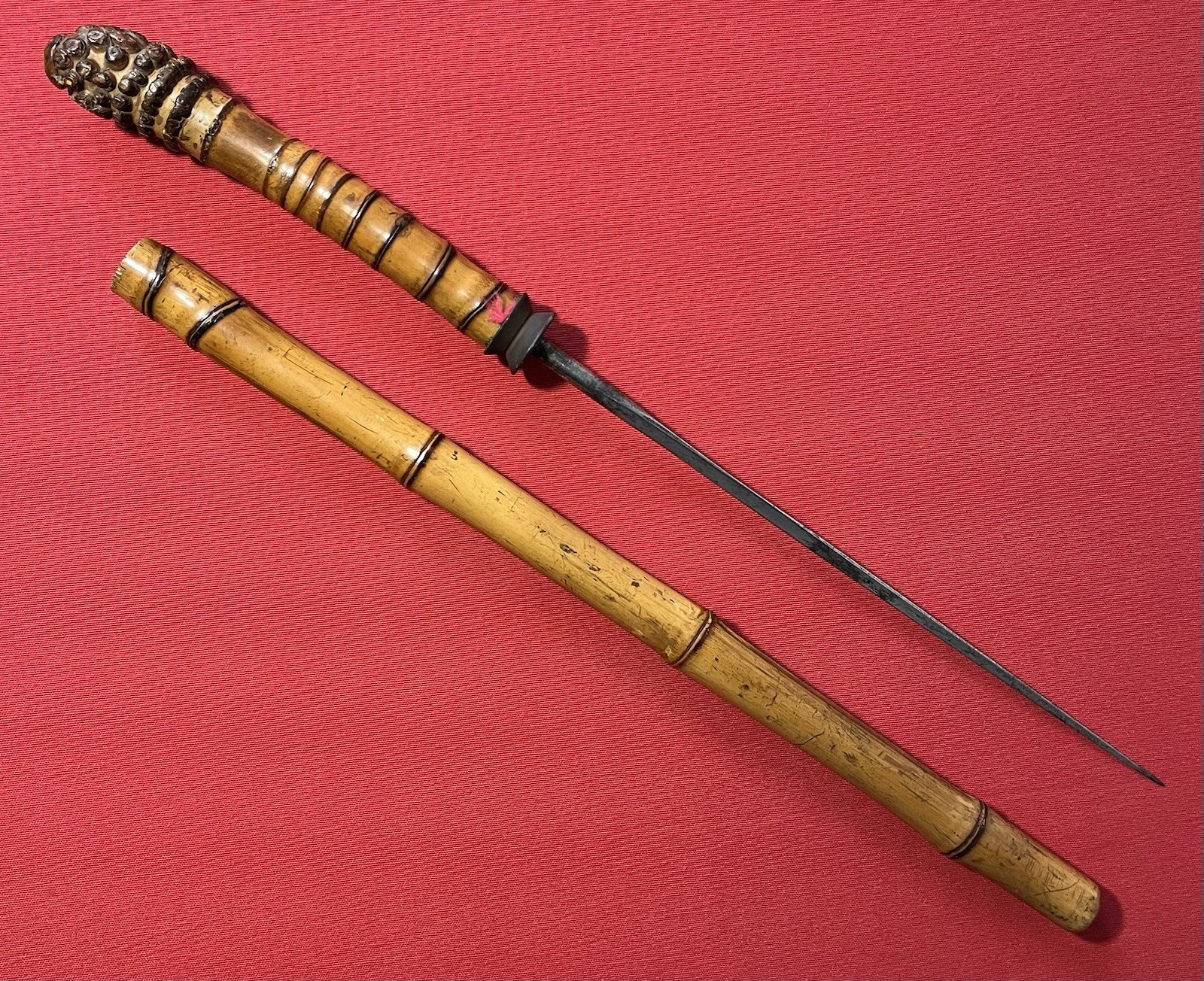 Original 19th Century Bamboo Sword / Swordstick - Swagger Stick