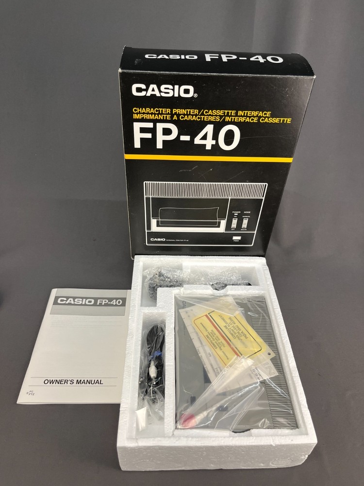 NEW/NOS CASIO FP-40 Character Printer Pocket Computers - Cassette Interface
