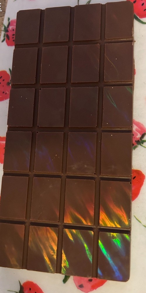 Holographic Milk Chocolate Bar. Small Batch Handmade.