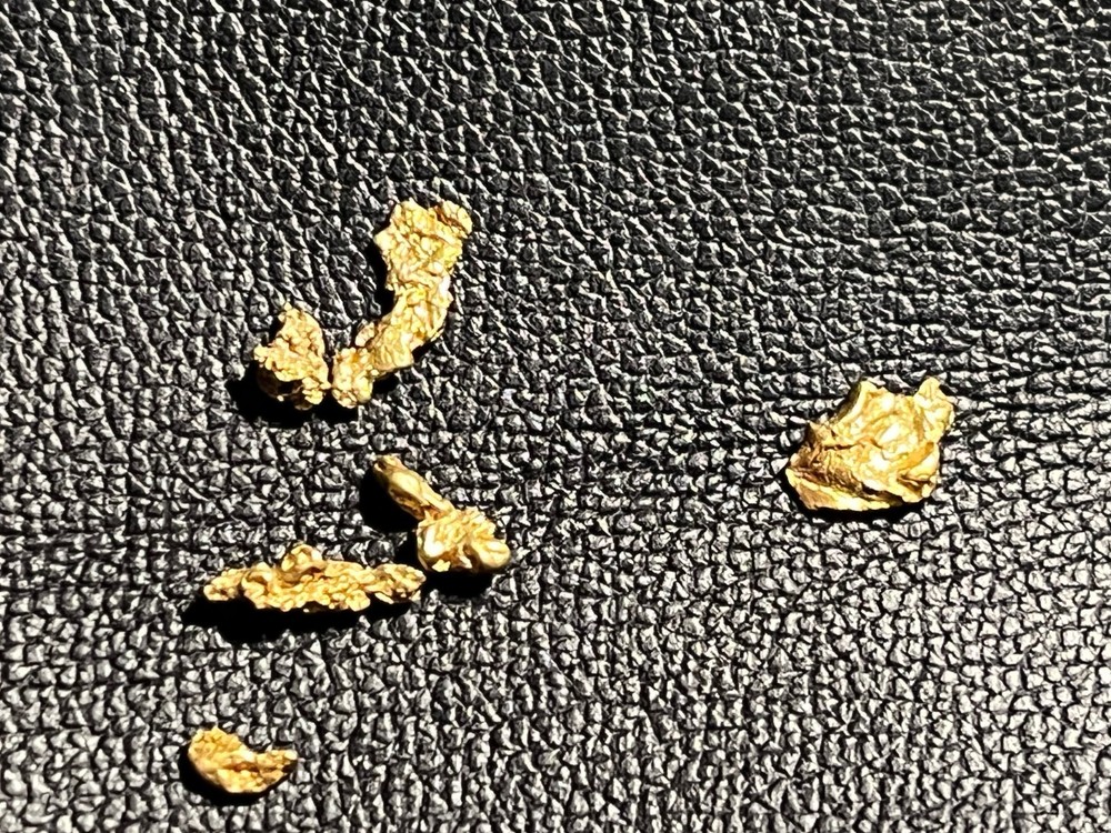 6 ALASKA GOLD NUGGETS 1.02 GRAMS SMALL/MEDIUM SIZE NICE
