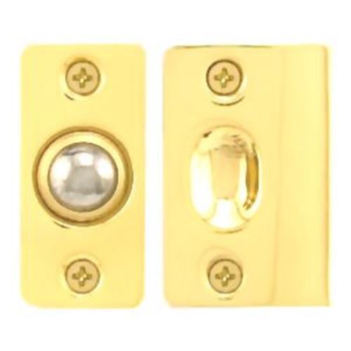 Adjustable 5/8" Ball Catch & Strike & Screws - Brass