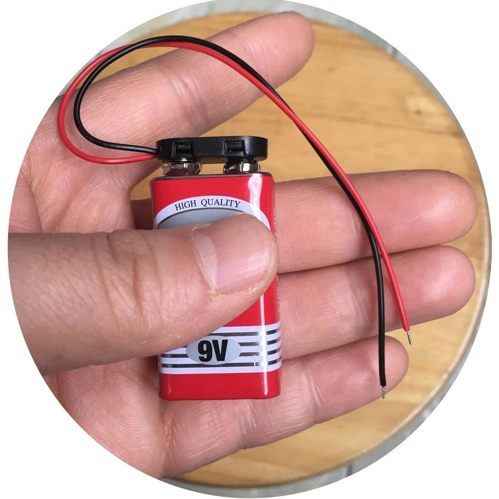 For Electronics 10PCS 9V Battery I-Type Clip Connector Hard Shell Project Work