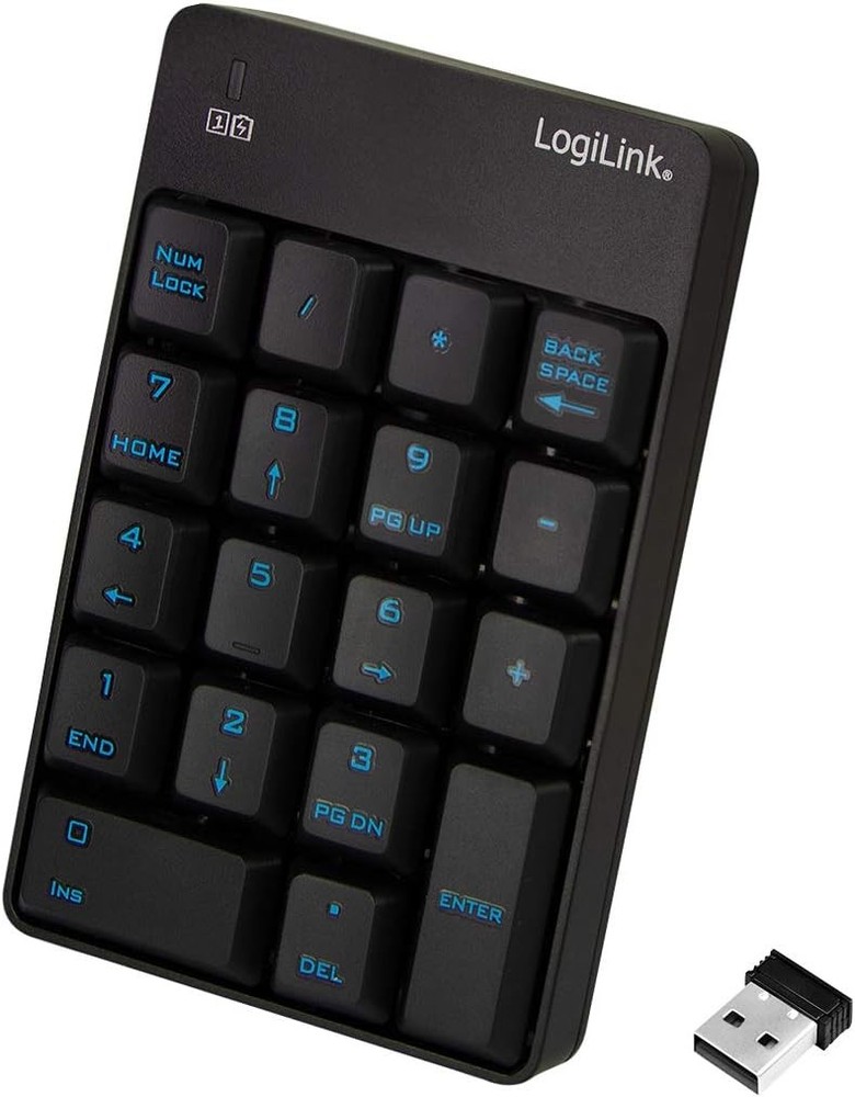 LogiLink ID0120 Wireless Numeric Keypad with 18 Keys