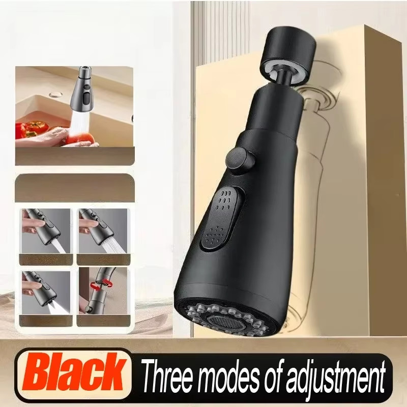 Universal 360° Rotating Kitchen Faucet Aerator Extender Splash Filter Nozzle