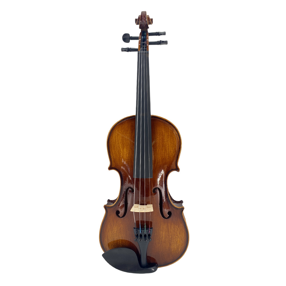 4/4 Violin Solid Flamed Maple Back and Spruce Top Handmade for Beginning Student