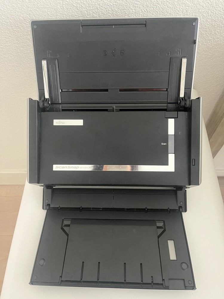 Fujitsu ScanSnap S1500M Document Scanner w/ Power Adapter and Printer Cable