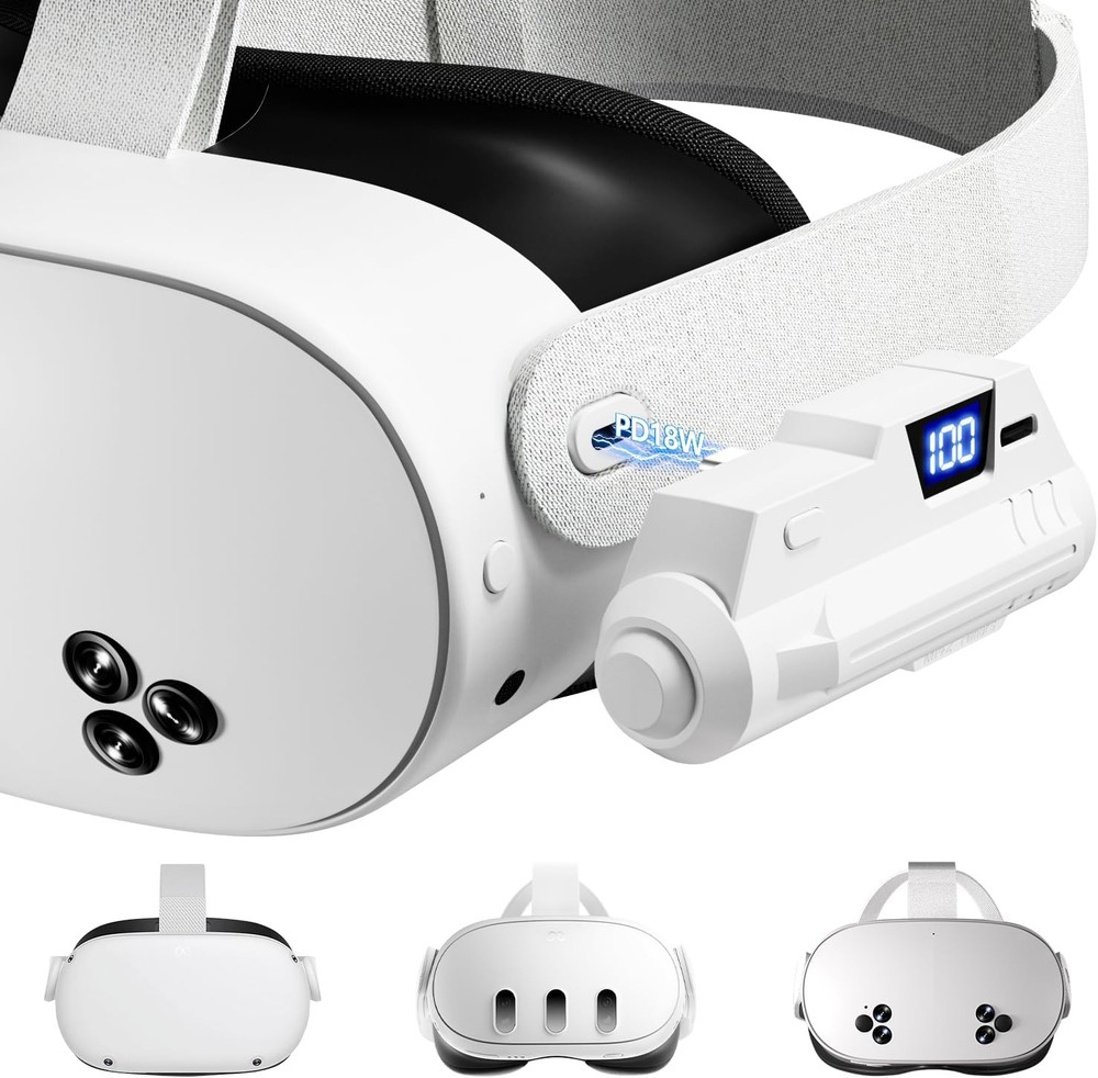 Battery Pack for Oculus Quest 2 Portable VR Extended Power Accessories