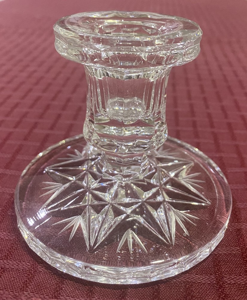 Vintage Crystal Small Candle Stick Holders