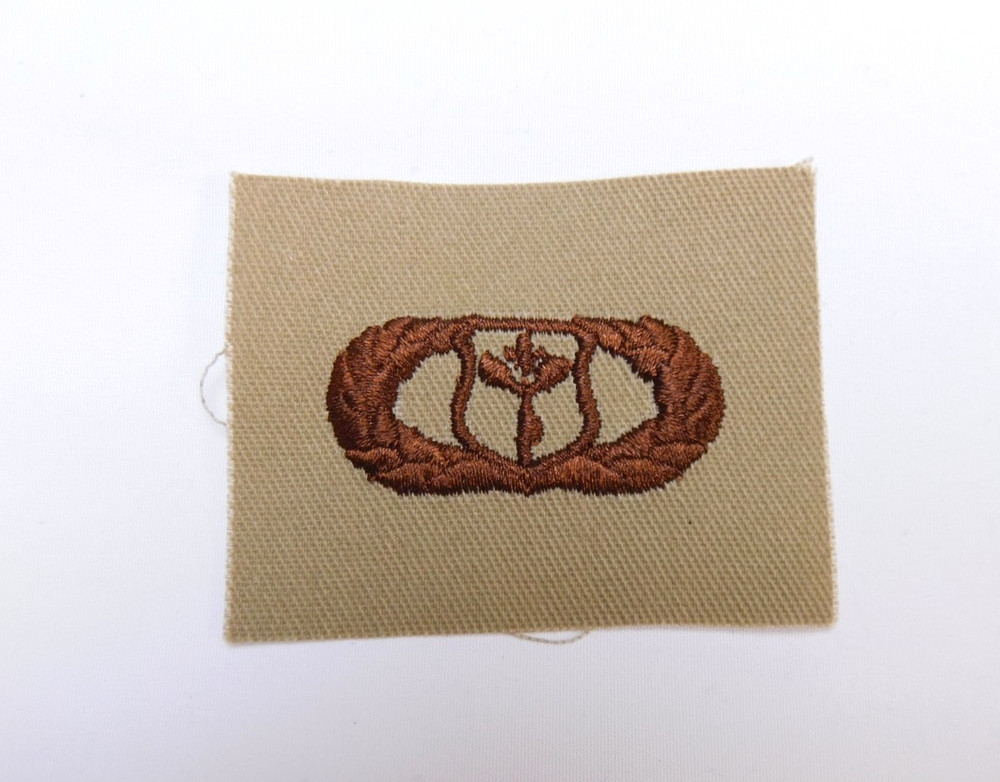 US Air Force USAF Basic Weather Operations Badge Desert Tan DCU Patch Sew-On
