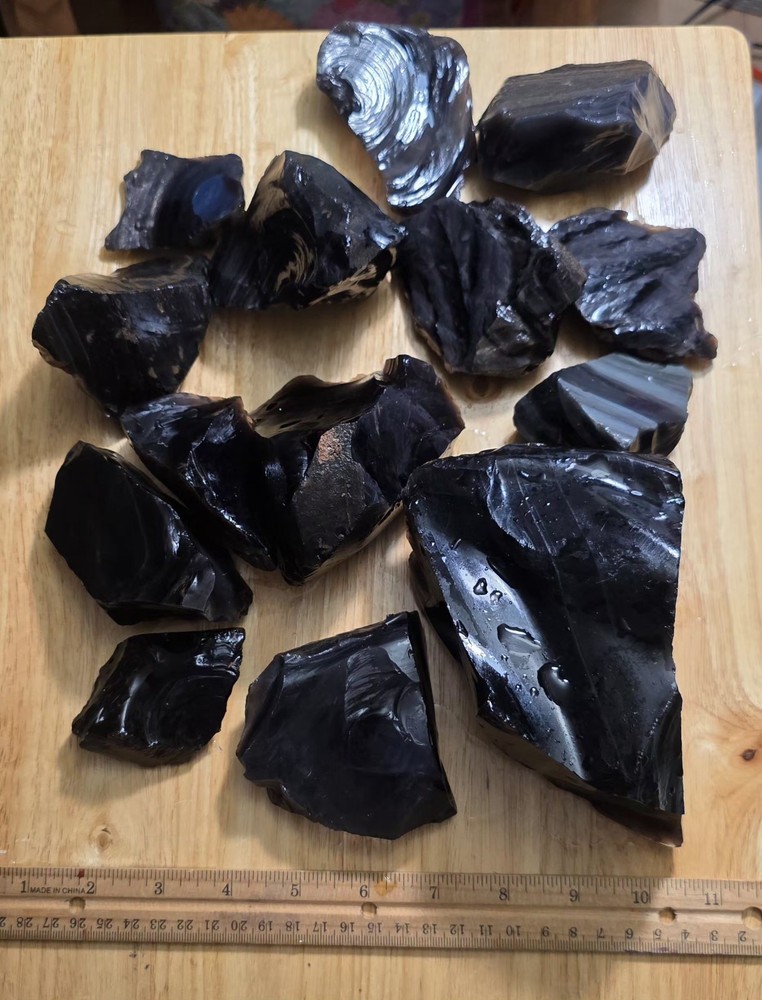 rainbow obsidian rough Lot