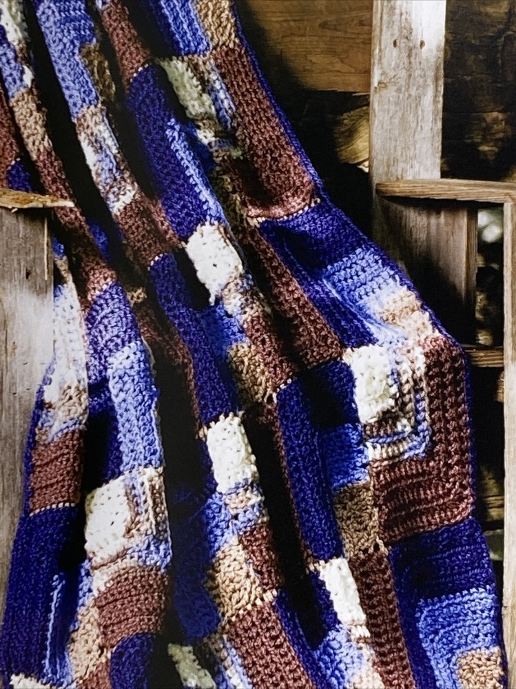 ASN Log Cabin Throws Crochet Patterns Cindy Adams 6 Designs