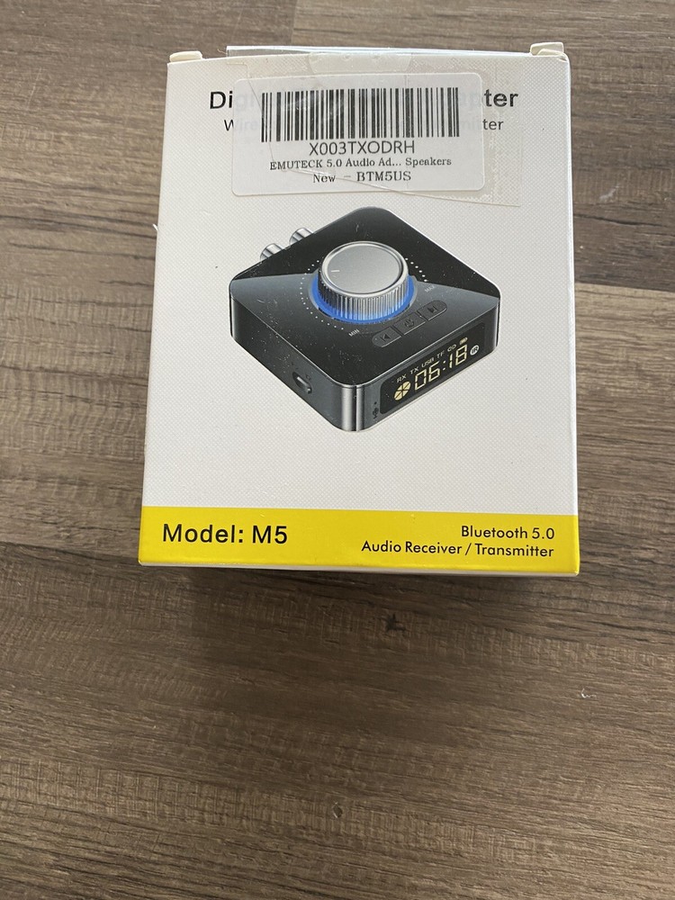 EMUTECK Model M5 Bluetooth Adapter 5.0 Audio Receiver Transmitter/ab