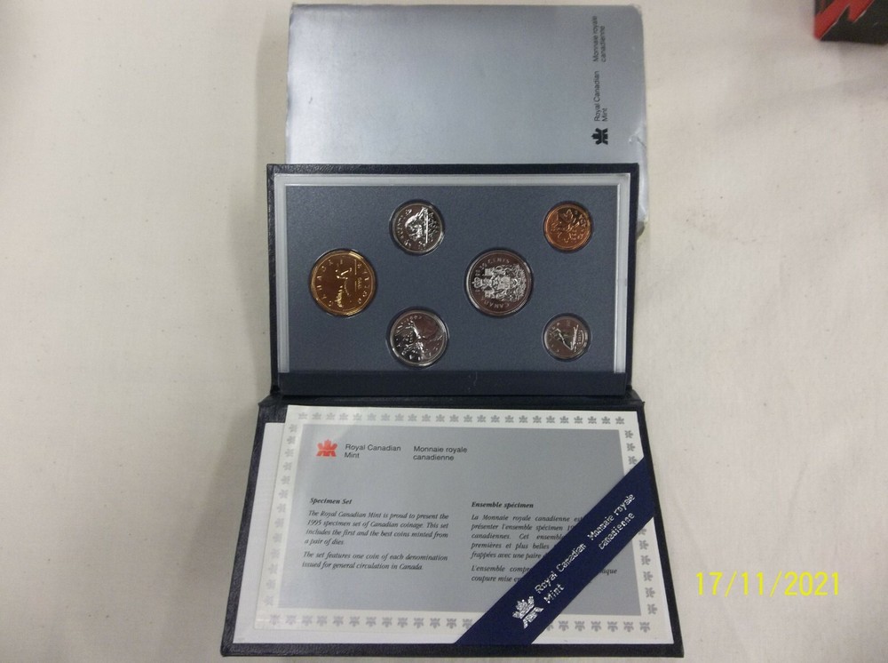 1995 Canada Specimen Proof Coin Set w/ Original Packaging RCM