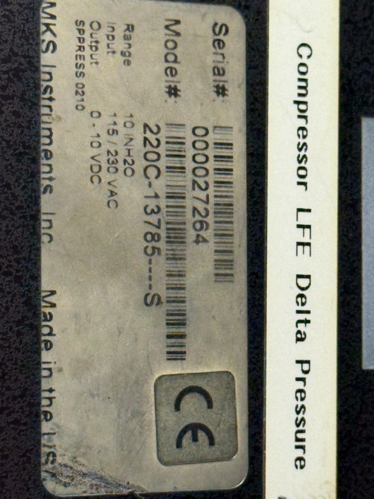 MKS Baratron 220C-13785----S Differential Capacitance Manometer
