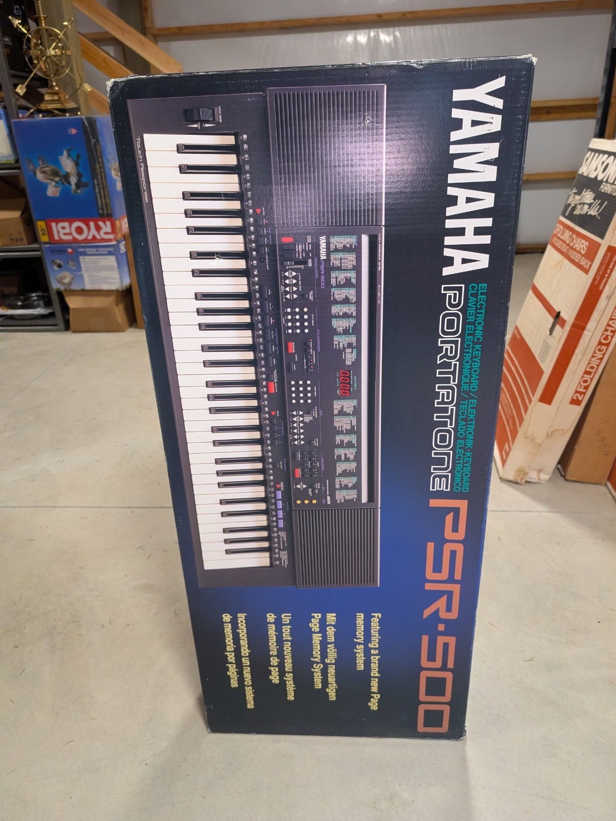 NOS Vintage 1991 Yamaha PSR-500 Portatone Electronic Keyboard Synthesizer