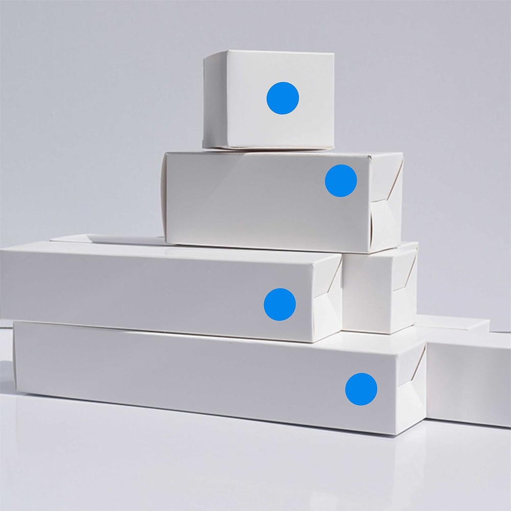 PARLAIM 3/4" Round Color Coding Circle Dot Labels in 1 Roll-1000PCS, Blue