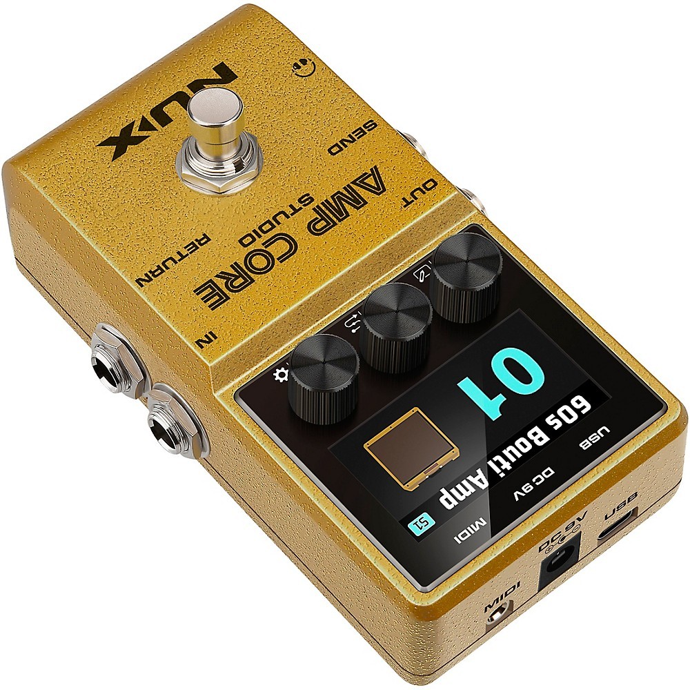 NUX Amp Core Studio Amp Modeling Pedal Gold