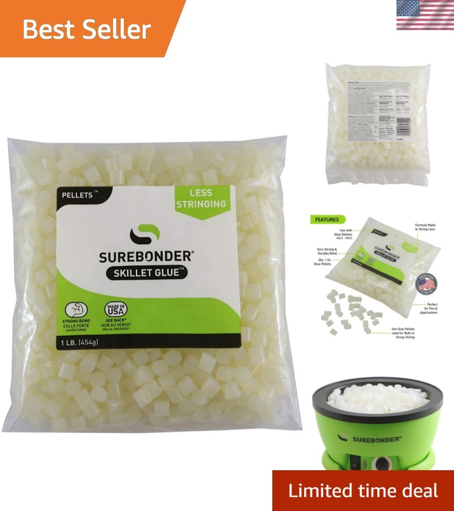 Cream-Colored Diamond Cube Glue Pellets: Low-Stringing Formula for Art & Craft
