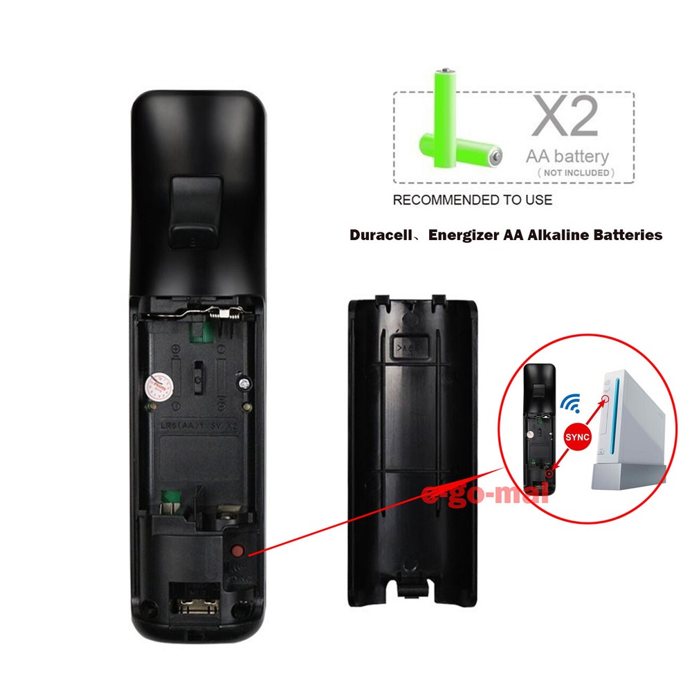 Built in Motion Plus Remote Controller & Nunchuck For Nintendo Wii Wii U + Strap