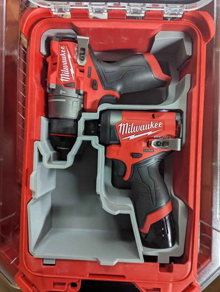 Milwaukee Packout Insert for M12 Drill and Impact Driver Gen3 (Insert Only)
