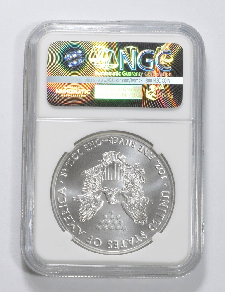 MS69 2016 American Silver Eagle NGC Brown Label