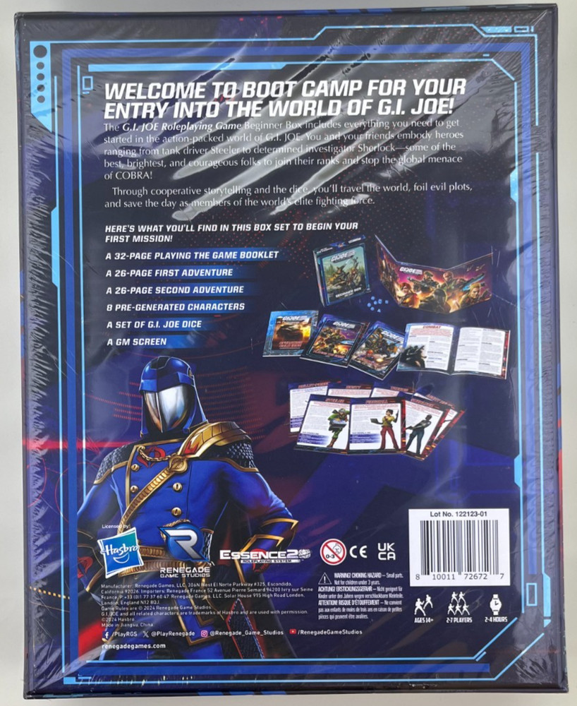 GI Joe Roleplaying Game Beginner Box: Boot Camp