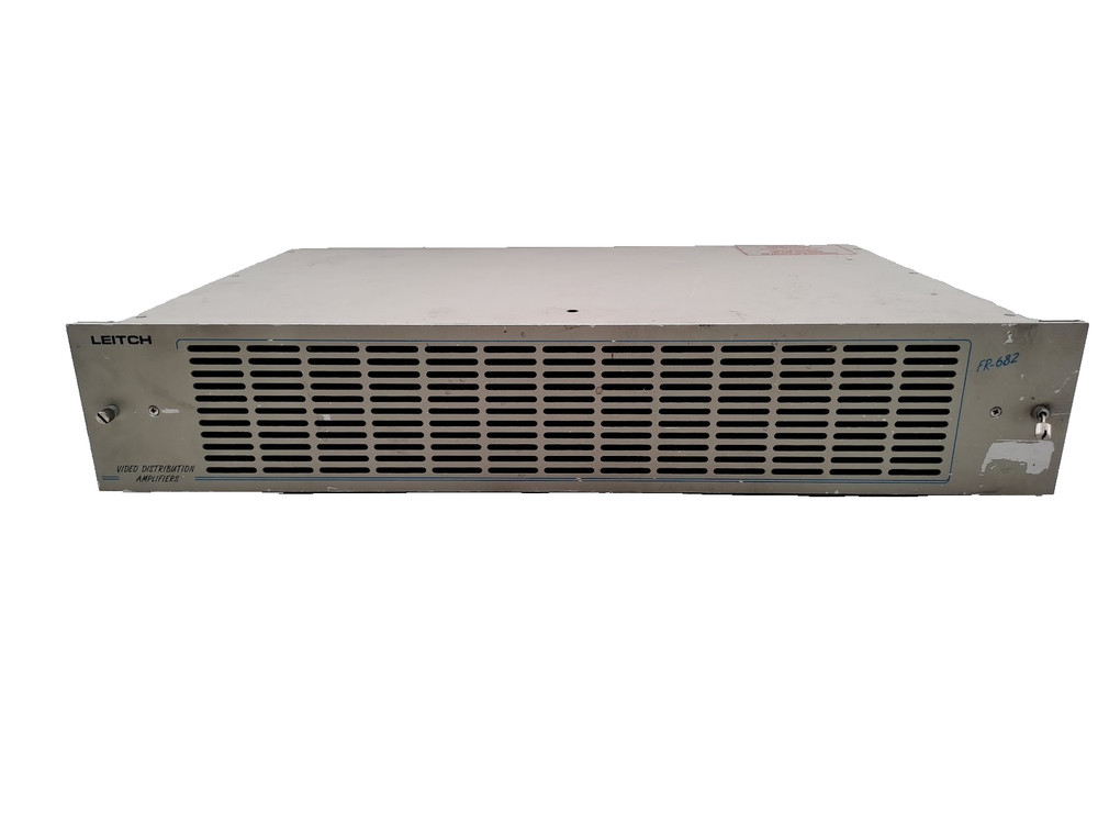 Leitch Amp FR-682 Video Equalizing Distribution Amplifer Unit Only