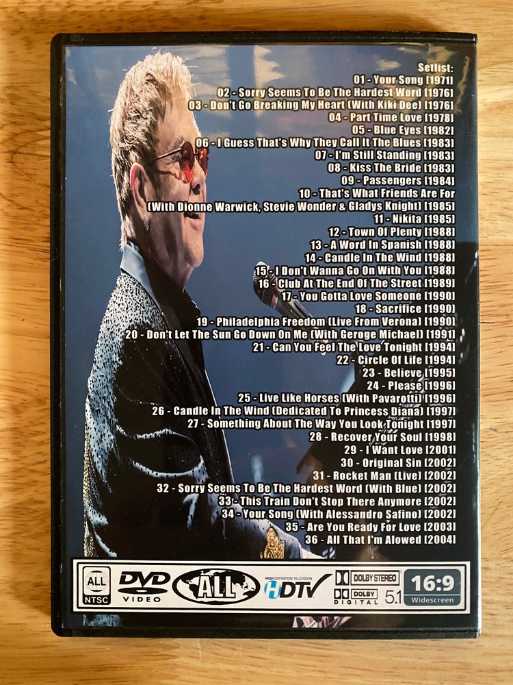 Elton John - The Red Piano Video Collection 2004 DVD Live